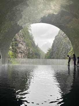清津峡渓谷トンネルに投稿された画像（2021/8/14）