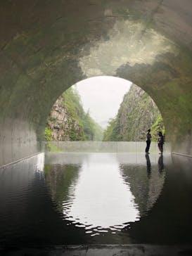 清津峡渓谷トンネルに投稿された画像（2021/8/14）