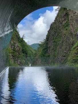 清津峡渓谷トンネルに投稿された画像（2021/8/15）