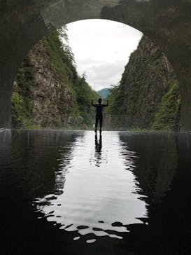 清津峡渓谷トンネルに投稿された画像（2021/8/15）