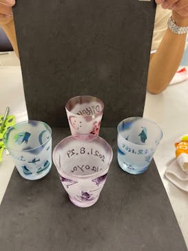 サンドブラスト本部教室 砂で削るガラス工芸教室に投稿された画像（2021/8/29）