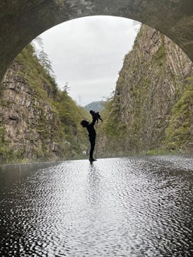 清津峡渓谷トンネルに投稿された画像（2021/10/25）
