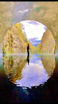 清津峡渓谷トンネルに投稿された画像（2021/10/28）