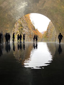 清津峡渓谷トンネルに投稿された画像（2021/11/3）