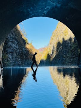 清津峡渓谷トンネルに投稿された画像（2021/11/6）