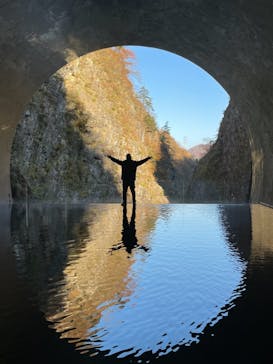 清津峡渓谷トンネルに投稿された画像（2021/11/7）