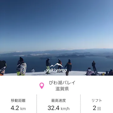 びわ湖バレイに投稿された画像（2022/2/9）