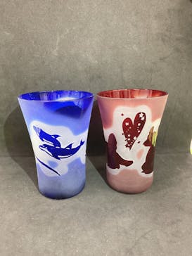 サンドブラスト本部教室 砂で削るガラス工芸教室に投稿された画像（2022/2/11）