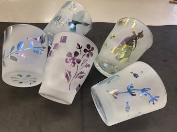 サンドブラスト本部教室 砂で削るガラス工芸教室に投稿された画像（2022/4/29）