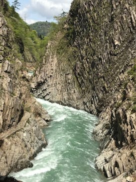 清津峡渓谷トンネルに投稿された画像（2022/4/30）