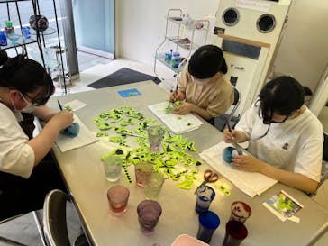 サンドブラスト本部教室 砂で削るガラス工芸教室に投稿された画像（2022/6/11）