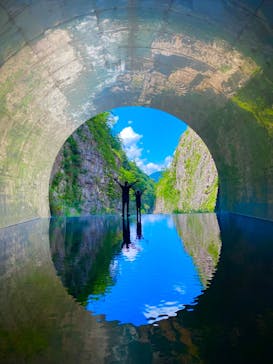 清津峡渓谷トンネルに投稿された画像（2022/7/31）