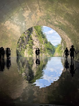 清津峡渓谷トンネルに投稿された画像（2022/8/2）