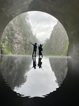 清津峡渓谷トンネルに投稿された画像（2022/8/4）