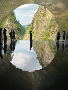 清津峡渓谷トンネルに投稿された画像（2022/8/10）