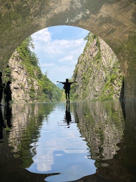 清津峡渓谷トンネルに投稿された画像（2022/8/10）