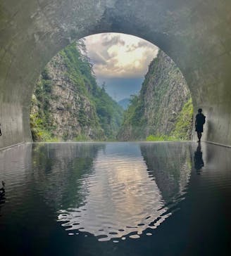 清津峡渓谷トンネルに投稿された画像（2022/8/10）