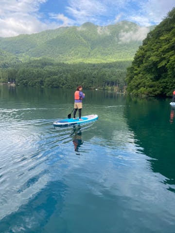 夏の朝の青木湖の素晴らしい景色 ｜そらパコ さまの口コミ｜アソビュー！