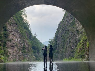 清津峡渓谷トンネルに投稿された画像（2022/8/13）