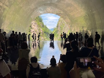 清津峡渓谷トンネルに投稿された画像（2022/8/15）