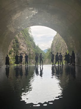 清津峡渓谷トンネルに投稿された画像（2022/8/15）