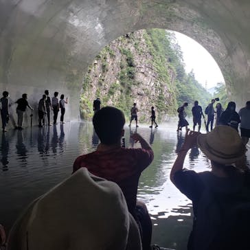 清津峡渓谷トンネルに投稿された画像（2022/8/15）