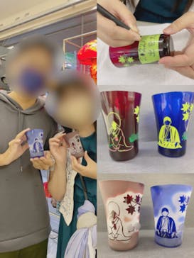 サンドブラスト本部教室 砂で削るガラス工芸教室に投稿された画像（2022/8/29）