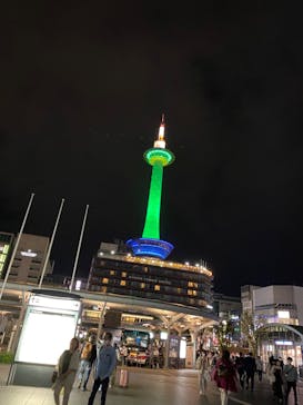 京都鉄道博物館×ニデック京都タワーに投稿された画像（2022/10/11）