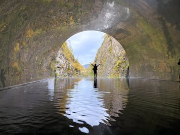 清津峡渓谷トンネルに投稿された画像（2022/10/29）