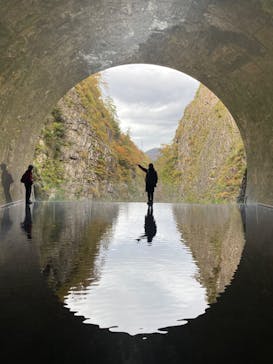 清津峡渓谷トンネルに投稿された画像（2022/10/30）