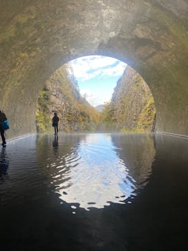 清津峡渓谷トンネルに投稿された画像（2022/10/30）