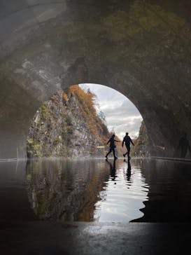清津峡渓谷トンネルに投稿された画像（2022/11/5）