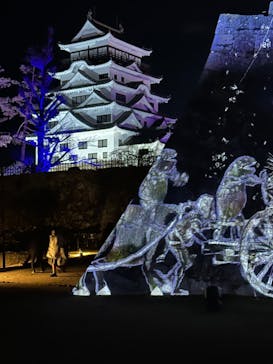 福山城400年博-FUKUYAMA CASTLE EXPO 2022- RCC開局70年 「チームラボ 福山城 光の祭」に投稿された画像（2022/12/24）