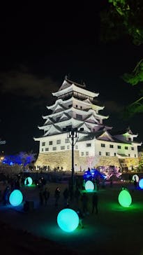 福山城400年博-FUKUYAMA CASTLE EXPO 2022- RCC開局70年 「チームラボ 福山城 光の祭」に投稿された画像（2023/1/2）