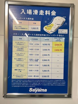 狭山スキー場に投稿された画像（2023/1/9）