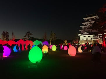 福山城400年博-FUKUYAMA CASTLE EXPO 2022- RCC開局70年 「チームラボ 福山城 光の祭」に投稿された画像（2023/1/29）