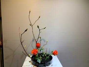 フラワースタジオマインド草月流いけばな新宿教室に投稿された画像（2023/2/7）