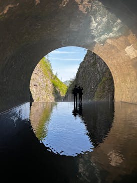 清津峡渓谷トンネルに投稿された画像（2023/4/29）