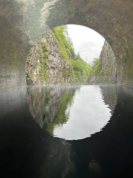 清津峡渓谷トンネルに投稿された画像（2023/4/30）