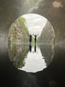 清津峡渓谷トンネルに投稿された画像（2023/4/30）