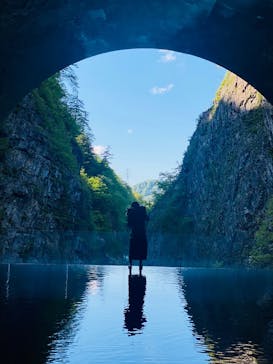 清津峡渓谷トンネルに投稿された画像（2023/5/3）