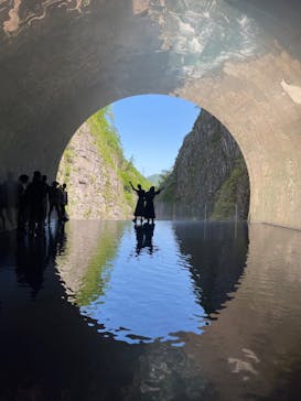 清津峡渓谷トンネルに投稿された画像（2023/5/4）