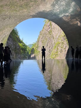 清津峡渓谷トンネルに投稿された画像（2023/5/4）