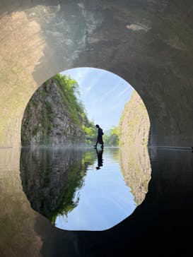 清津峡渓谷トンネルに投稿された画像（2023/5/6）
