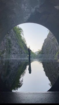 清津峡渓谷トンネルに投稿された画像（2023/5/7）
