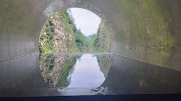 清津峡渓谷トンネルに投稿された画像（2023/7/15）