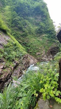 清津峡渓谷トンネルに投稿された画像（2023/7/15）