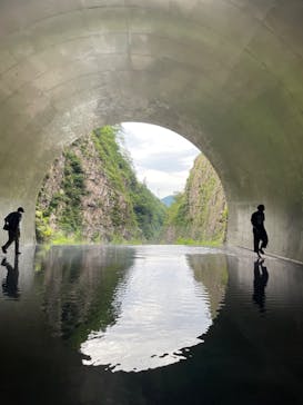 清津峡渓谷トンネルに投稿された画像（2023/7/15）