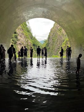 清津峡渓谷トンネルに投稿された画像（2023/7/15）