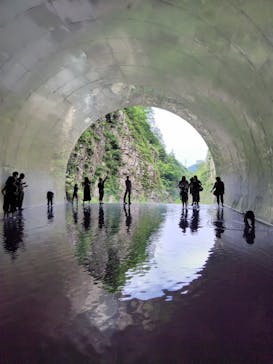 清津峡渓谷トンネルに投稿された画像（2023/7/15）